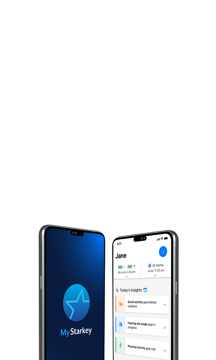 Thrive Hearing Control and Hear Share app screens